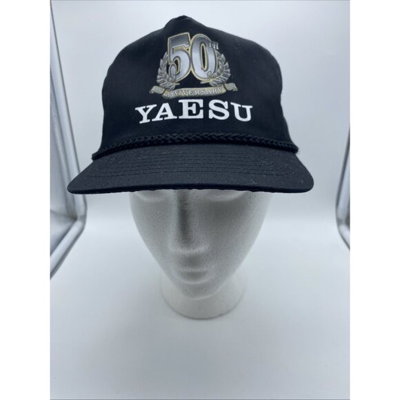 Yausu 50th Anniversary Black Cap Hat Snap-back 1956-2006 Vintage - Picture 7 of 9